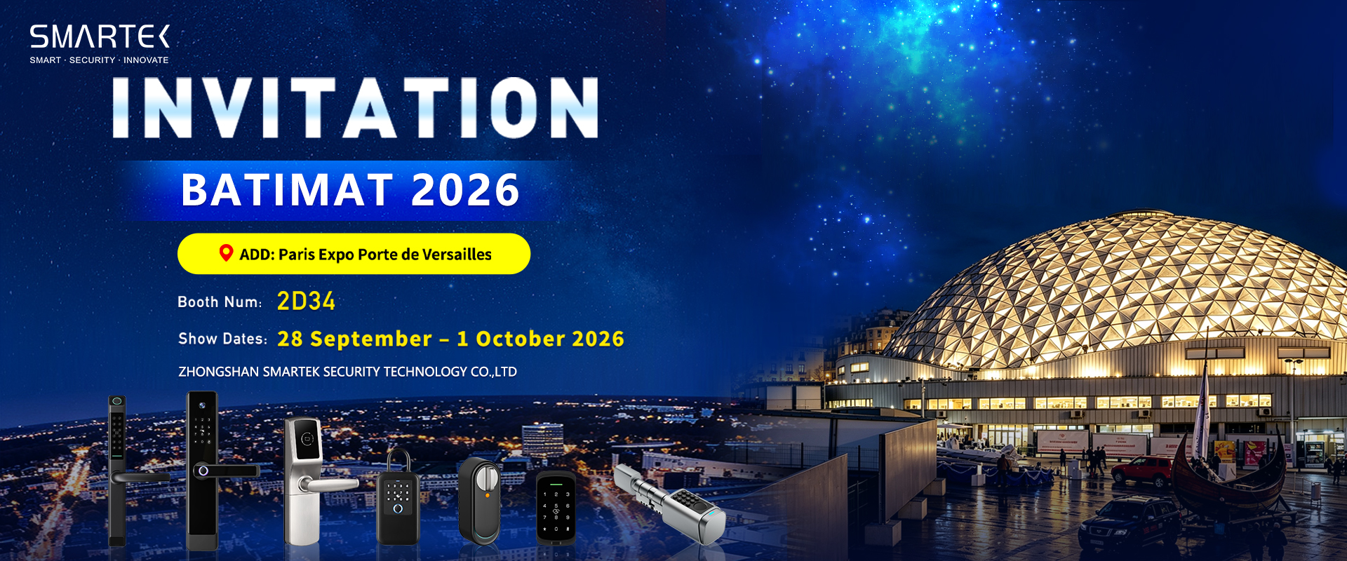 Smartek al BATIMAT 2026: Benvenuti a trovarci il giorno dell'inaugurazione