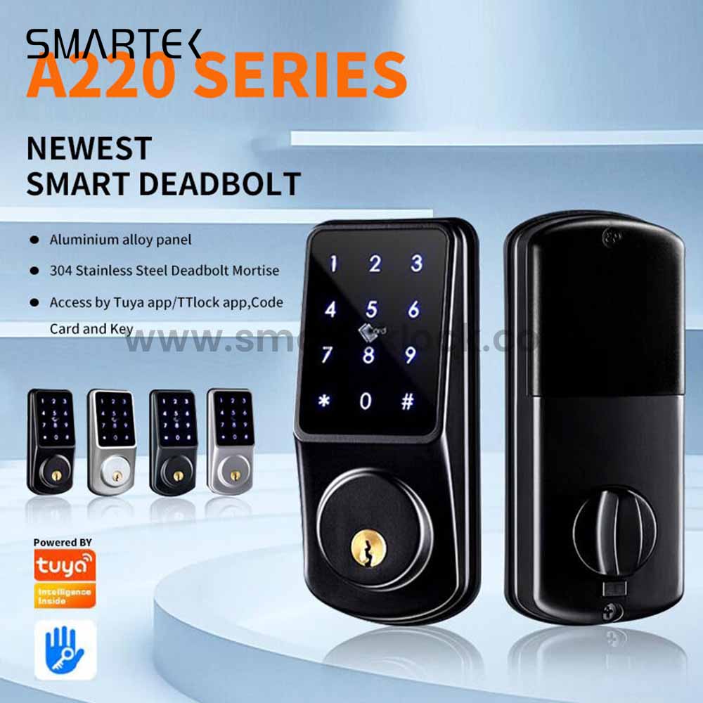 Untuk A220 Smart App Kad IC Deadbolt Lock untuk Pintu Kayu & Keluli